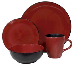 Corelle Hearthstone Spice Alley Round Chili Red