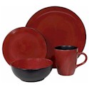 Corelle Hearthstone Spice Alley Chili Red Round