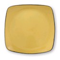 Corelle Hearthstone Spice Alley Square Turmeric Yellow Luncheon Plate