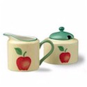 Corelle Luxe Apple Bounty Sugar and Creamer Set