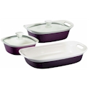 CorningWare etch Eggplant