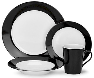 Reynes Dinnerware by Cuisinart CDP01-S4WBK