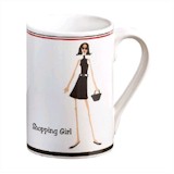 Shopping Girl Coffee Mug