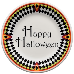 Fiesta Harlequin Happy Halloween