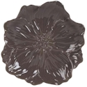 Fitz and Floyd Farmstead Home Dark Brown Flower Accent Plate