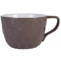 Fitz and Floyd Farmstead Home Dark Brown Texture Mug