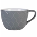 Fitz and Floyd Farmstead Home Gray Texture Mug