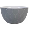 Fitz and Floyd Farmstead Home Gray Texture Soup Bowl