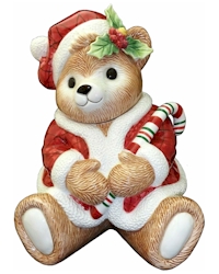 Peppermint Teddy by Fitz and Floyd