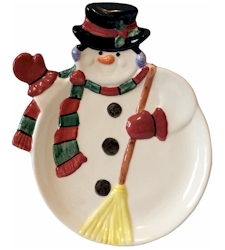 Yule Snowman by Fitz and Floyd