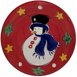 Festive Red Snowman by Gibson
