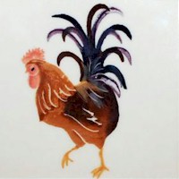 Rooster by Hartstone Pottery