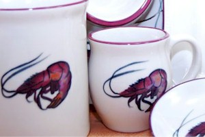 Shrimp by Hartstone Pottery