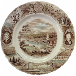 The Oregon Plate by Johnson Brothers
