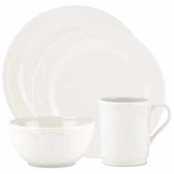 Discontinued Lenox All in Good Taste Sculpted Scallop Cream Dinnerware by Kate  Spade