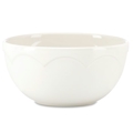 Lenox All in Good Taste Sculpted Scallop Cream by Kate Spade Fruit Bowl