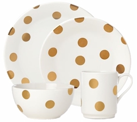 Lenox All in Good Taste Deco Dot Gold by Kate Spade