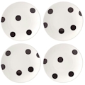 Lenox All in Good Taste Deco Dot Black by Kate Spade Tidbit Plates