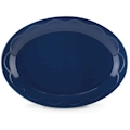 Lenox All in Good Taste Sculpted Scallop Navy by Kate Spade Oval Platter