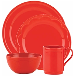 Lenox All in Good Taste Sculpted Scallop Red by Kate Spade