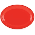 Lenox All in Good Taste Sculpted Scallop Red by Kate Spade Oval Platter