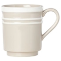 Lenox All in Good Taste Sculpted Stripe Beige by Kate Spade Mug