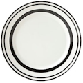 Lenox All in Good Taste Sculpted Stripe Black by Kate Spade Accent Plate
