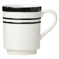 Lenox All in Good Taste Sculpted Stripe Black by Kate Spade Mug