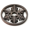 Lenox Alpine Wooden Snowflake Fern Trivet