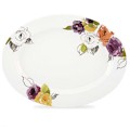 Lenox Charcoal Floral by Kate Spade Oval Platter