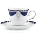 Lenox Empire Pearl Indigo by Marchesa Tea Cup & Saucer Set