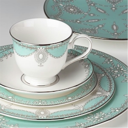 Lenox Empire Pearl Turquoise by Marchesa