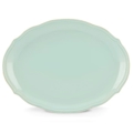 Lenox French Perle Bead Ice Blue Oval Platter