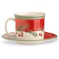 Lenox Holiday Gatherings Holiday Wreath Saucer