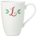 Lenox Initial I.D. Holiday Leaf Mug