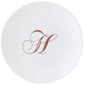 Lenox Initial I.D. Merlot Script Accent Plate