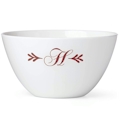 Lenox Initial I.D. Merlot Script All Purpose Bowl