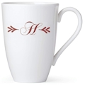Lenox Initial I.D. Merlot Script Mug