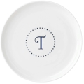 Lenox Initial I.D. Navy Dots Accent Plate