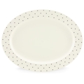Lenox Larabee Dot Cream by Kate Spade Oval Platter