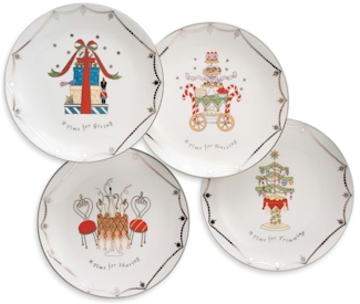 Jay Imports Merry and Bright Set of 2 Word Bowls