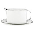 Lenox Library Lane Platinum by Kate Spade Sauce Boat & Stand