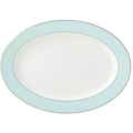 Lenox Pleated Colors Aqua Oval Platter