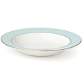 Lenox Pleated Colors Aqua Rimmed Pasta/Soup Bowl