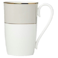 Lenox Pleated Colors Grey Mug