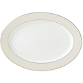 Lenox Pleated Colors Grey Oval Platter