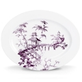 Lenox Toile Tale Amethyst by Scalamandre Oval Platter