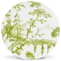 Lenox Toile Tale Chartreuse by Scalamandre Accent Plate