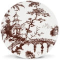 Lenox Toile Tale Chocolate by Scalamandre Accent Plate