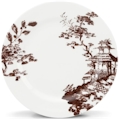 Lenox Toile Tale Chocolate by Scalamandre Dinner Plate